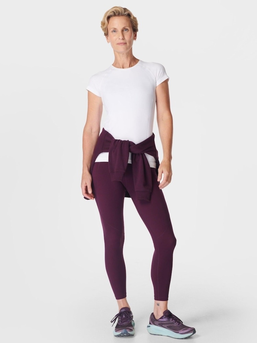 Sweaty Betty Purple Power 7/8 Workout Leggings